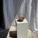 Small bowl on a pedestal made of woven Indonesian rattan D18 H9