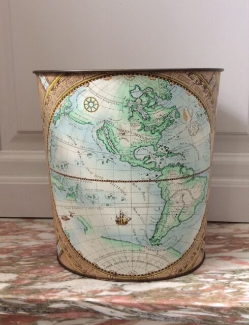 Paper basket 1960 screen-printed sheet Massilly