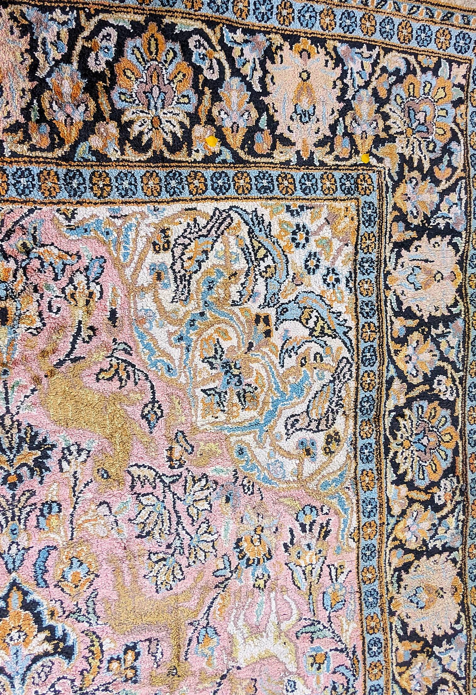 Handmade Silk Oriental Carpet 190 x 117 circa 1950