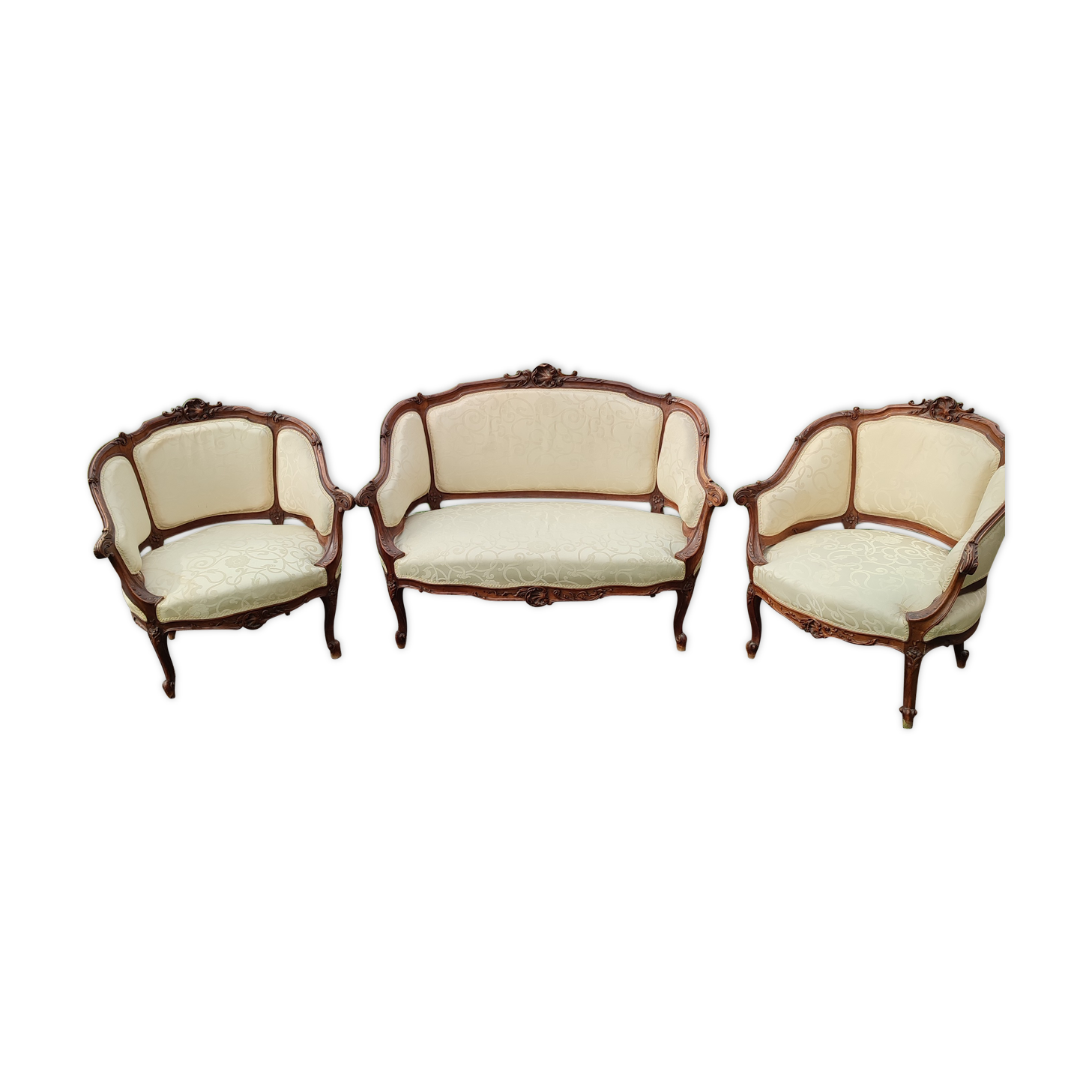 Louis XV rocaille style living room set