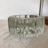Vintage thick glass ashtray