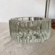 Cendrier vintage en verre épais