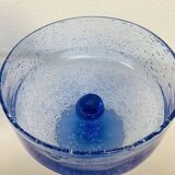 16 sangria serving glasses, Biot blue bubble glass