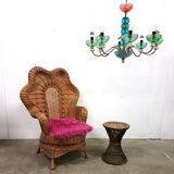 Bohemian rattan chair