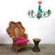 Fauteuil en rotin bohème