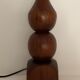 Turned wooden lamp foot