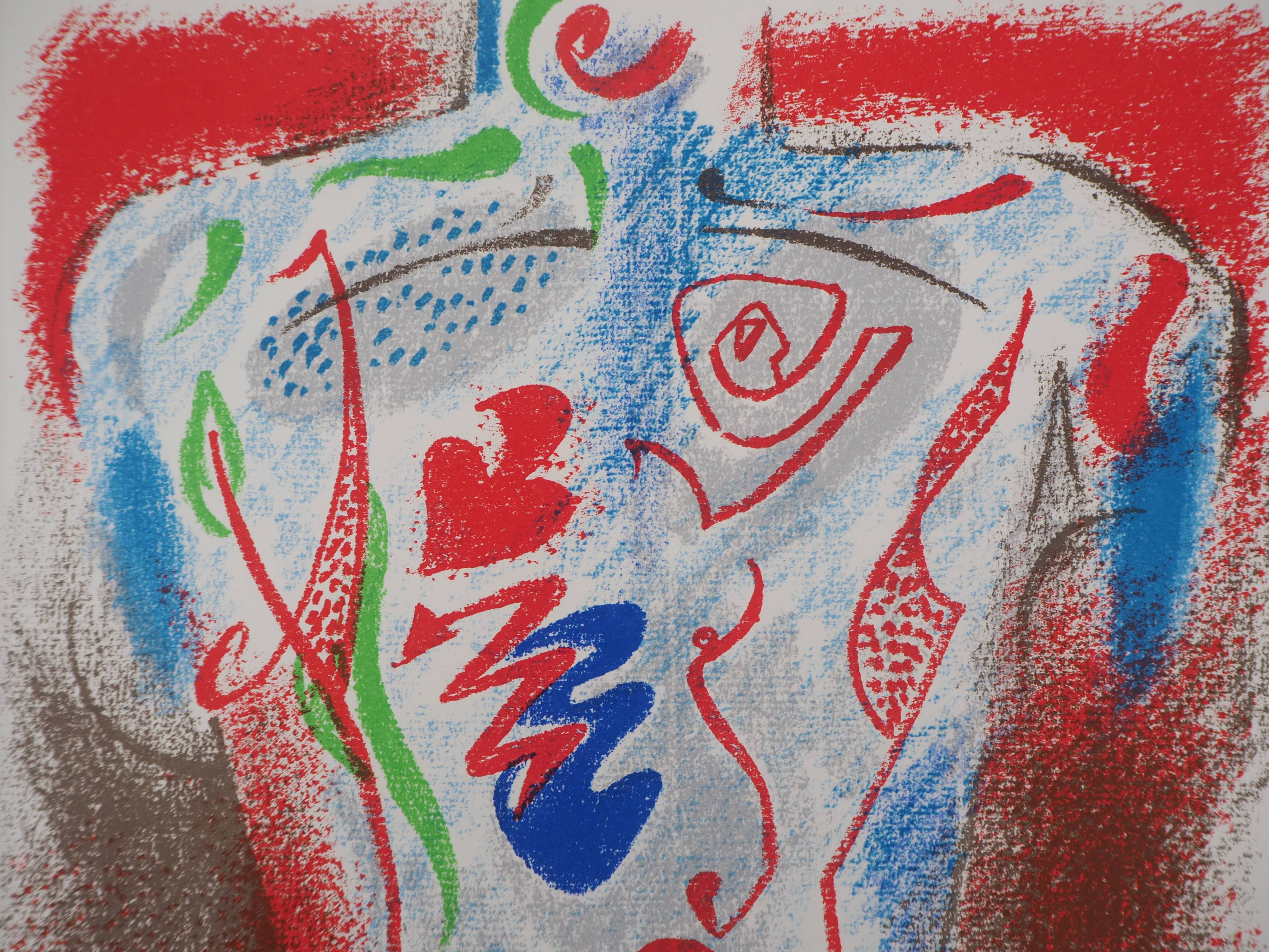 André masson : cupidon, le dieu de l’amour - lithographie originale