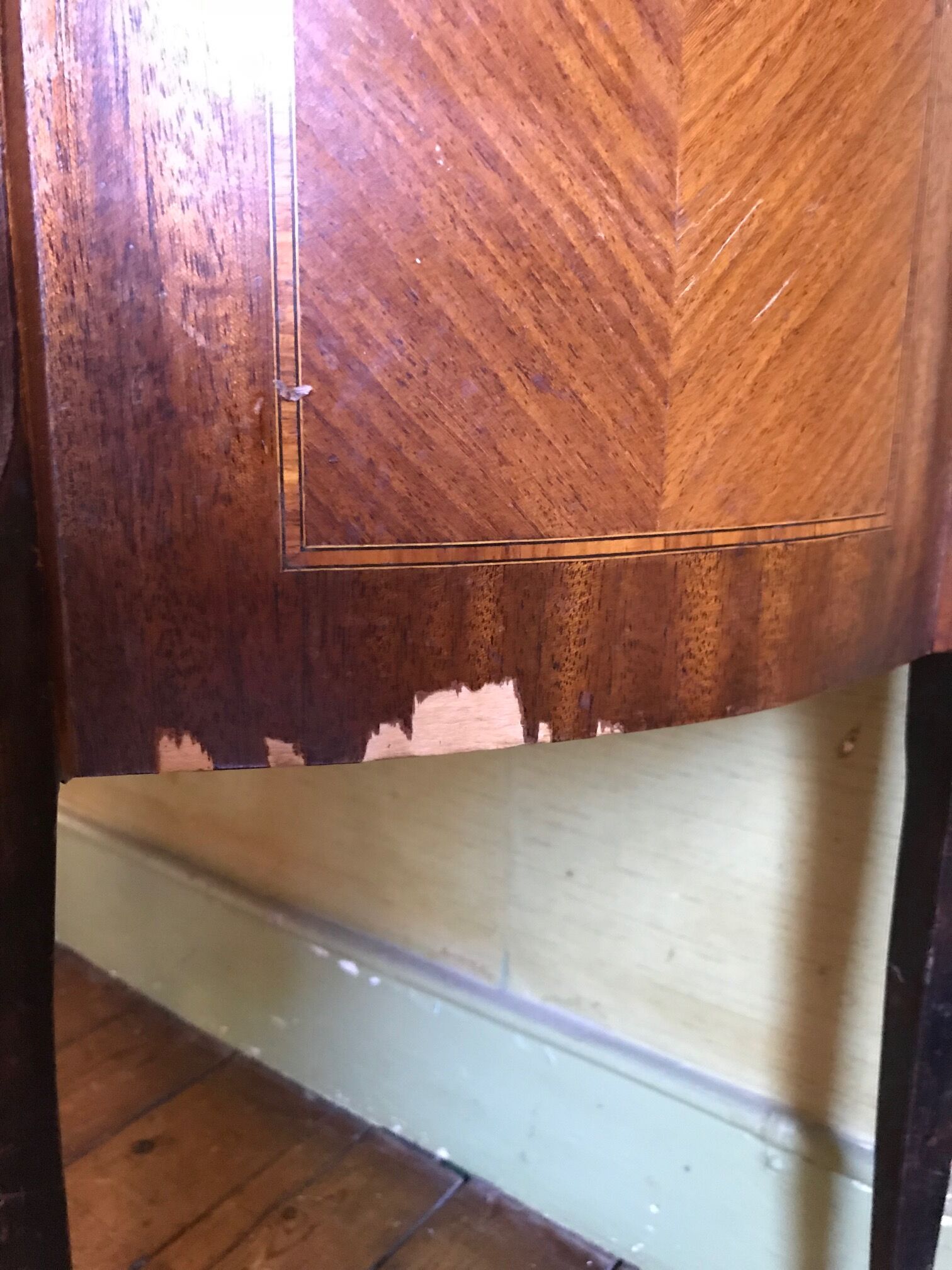 Table top marble moon pink