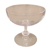 Elegant and sober crystal fruit cup