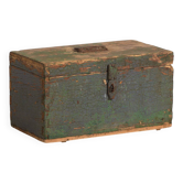 Old military chest with green patina (c.1910) #67