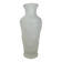 Frosted glass vase, made in Italy, decorated with apples and grapes