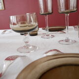 Set of 6 smoked glass cups