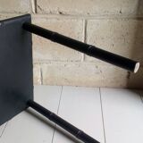Table d'appoint bois et bambou noire