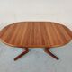 Dining room table with teak extension from Glostrup, Denmark 60s/70s