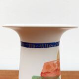 Vintage German ceramic vase Postmodern Alta Mira series by Gilbert Portanier for Rosenthal, 1980s.