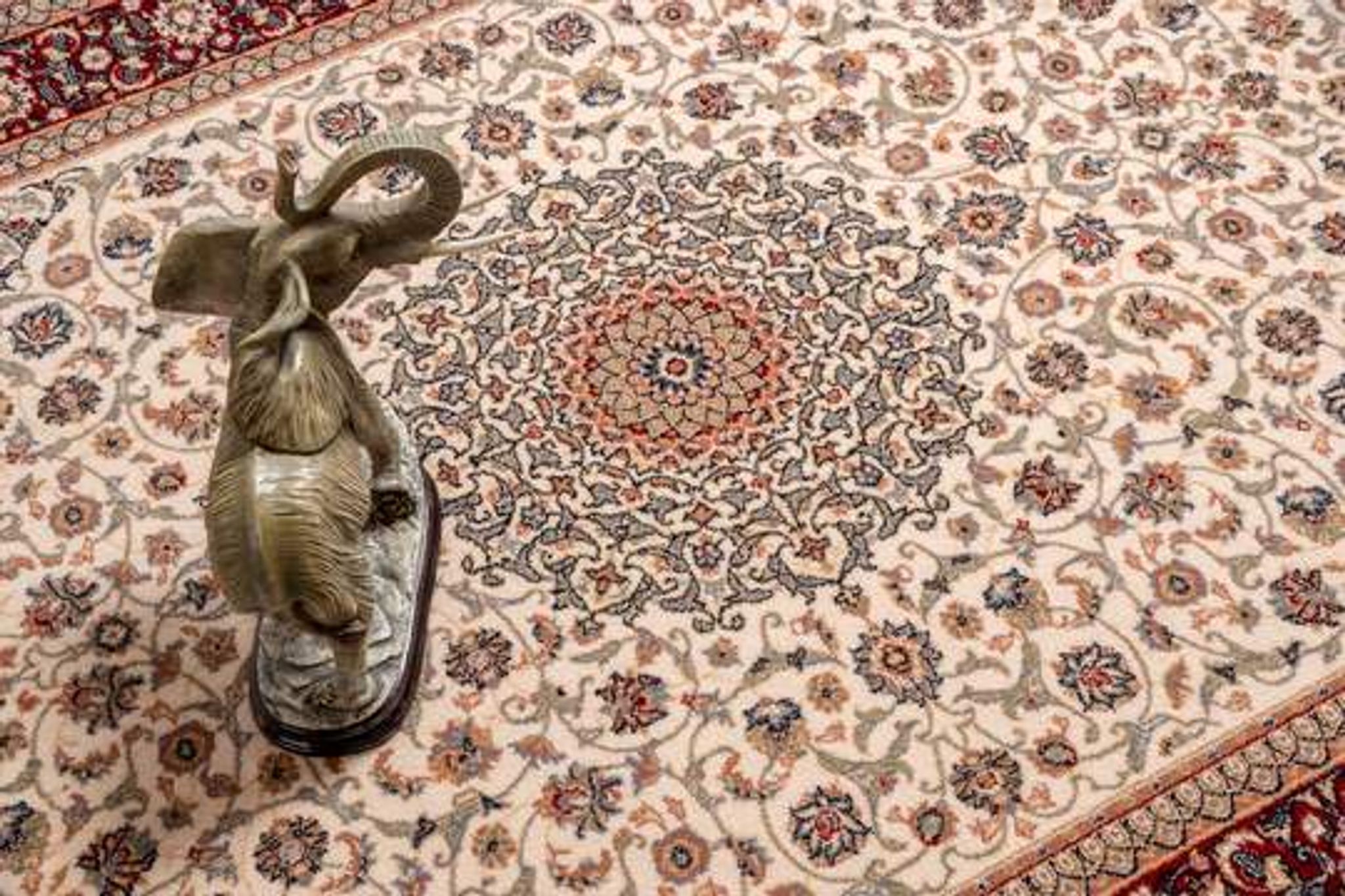 Red black beige Persian carpet 280X380 cm