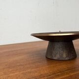 Brutalist Bronze Candle Holder Mid-Century, 1960s