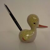 Austrian Ceramic Duck Pen Holder by Walter Bosse, 1950s