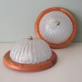 Pair of vintage wall lamps by Massive Belgium 1960