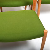 Set of 8 Danish Dining Chairs by Niels Otto Møller Model No.75