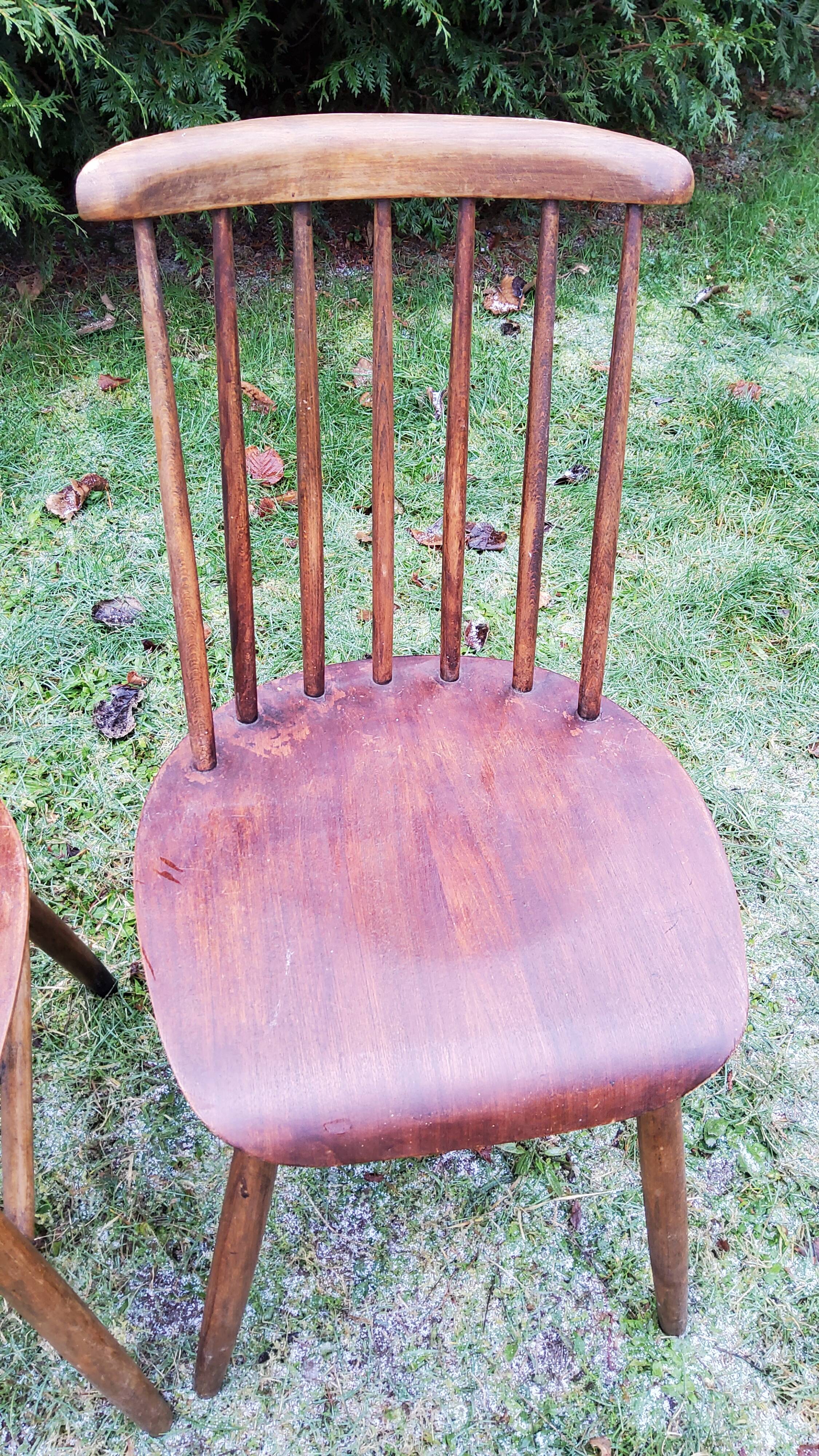 4 Scandinavian chairs fanett Ilmari Tapiovaara from the 50s