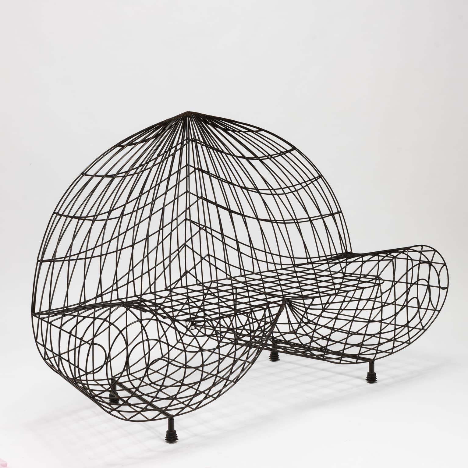 Vintage canapé Cuore, Minimalisti series, design by Anacleto Spazzapan, iron.