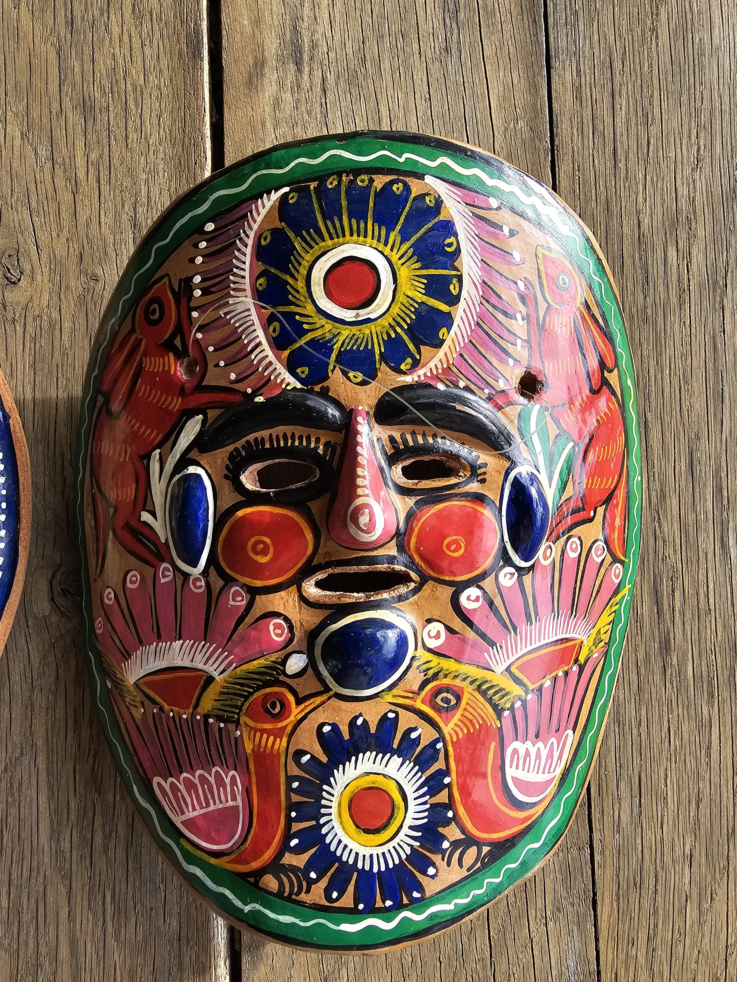 Mexican mask in terracotta