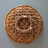 Large woven ceramic basket Vallauris D31cm
