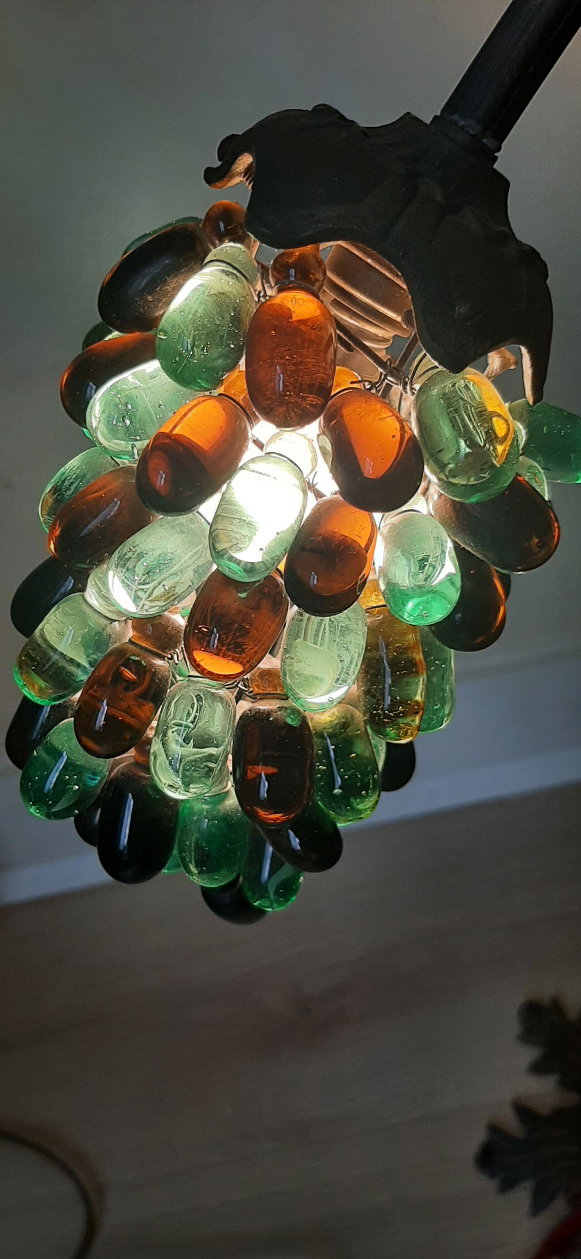 Suspension stellaire en verre de raisin