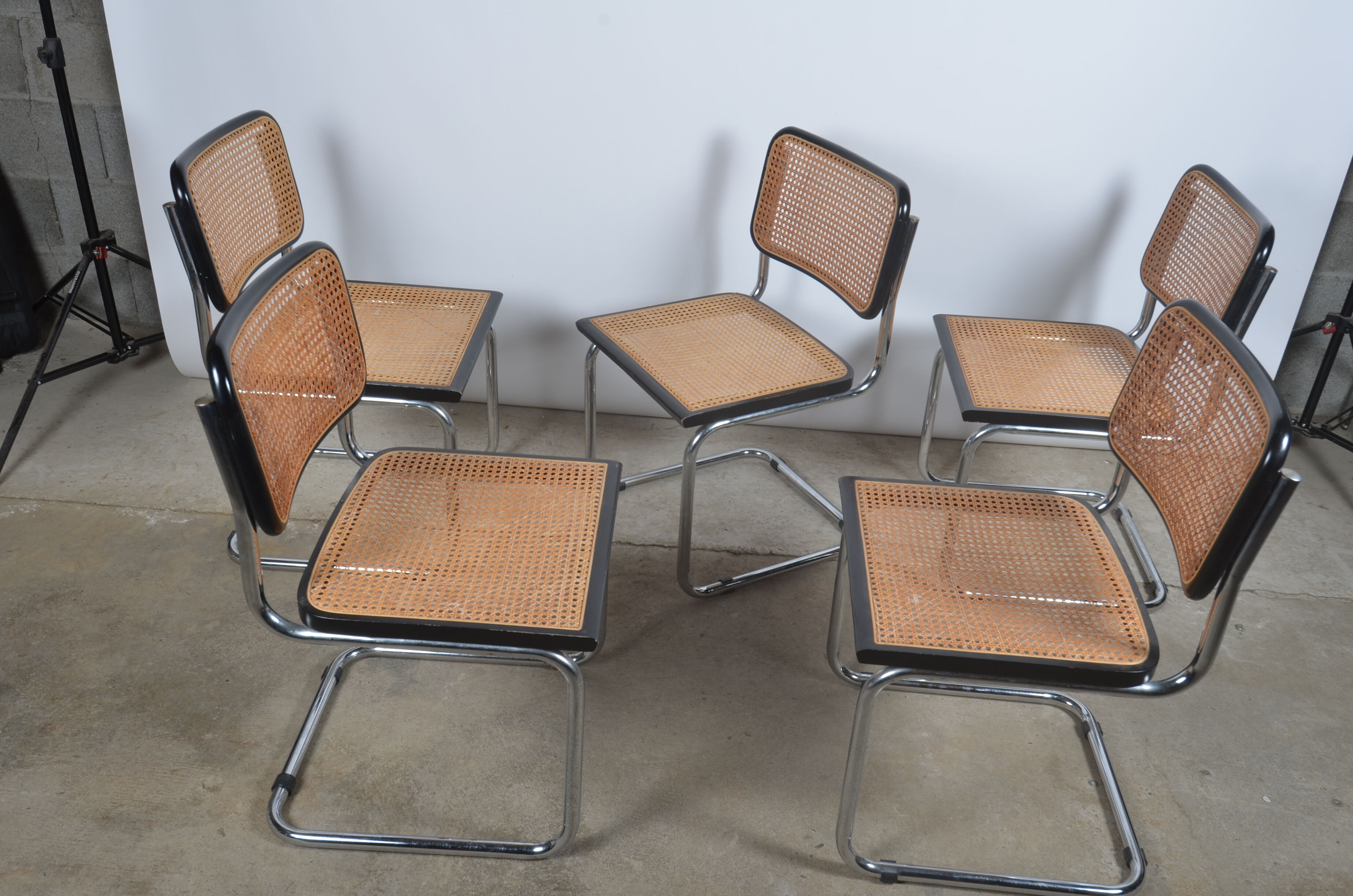 Chairs Cesca B32 by Marcel Breuer