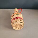 Vintage wicker carafe bottle