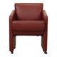 Vintage Couple Red Sofas Armchairs High Quality Faux Leather