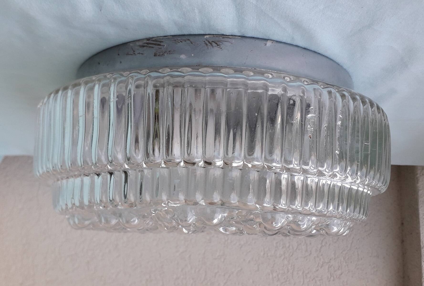 Plafonnier ou applique en verre