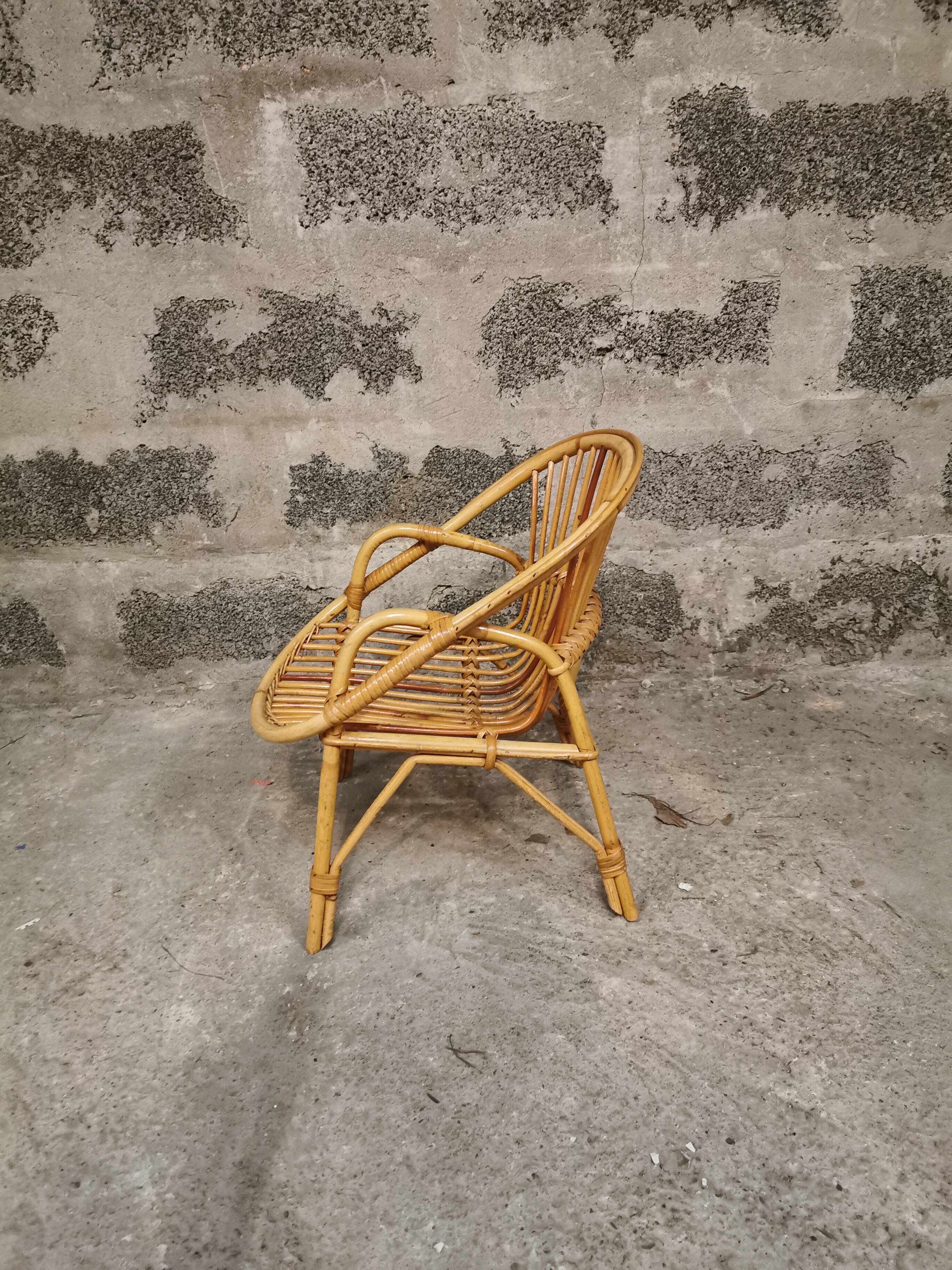 Child rattan chair