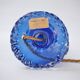 Lampe en verre de Murano, cristal bleu soufflé à la main, style Barovier & Toso, Italie des années 1920
