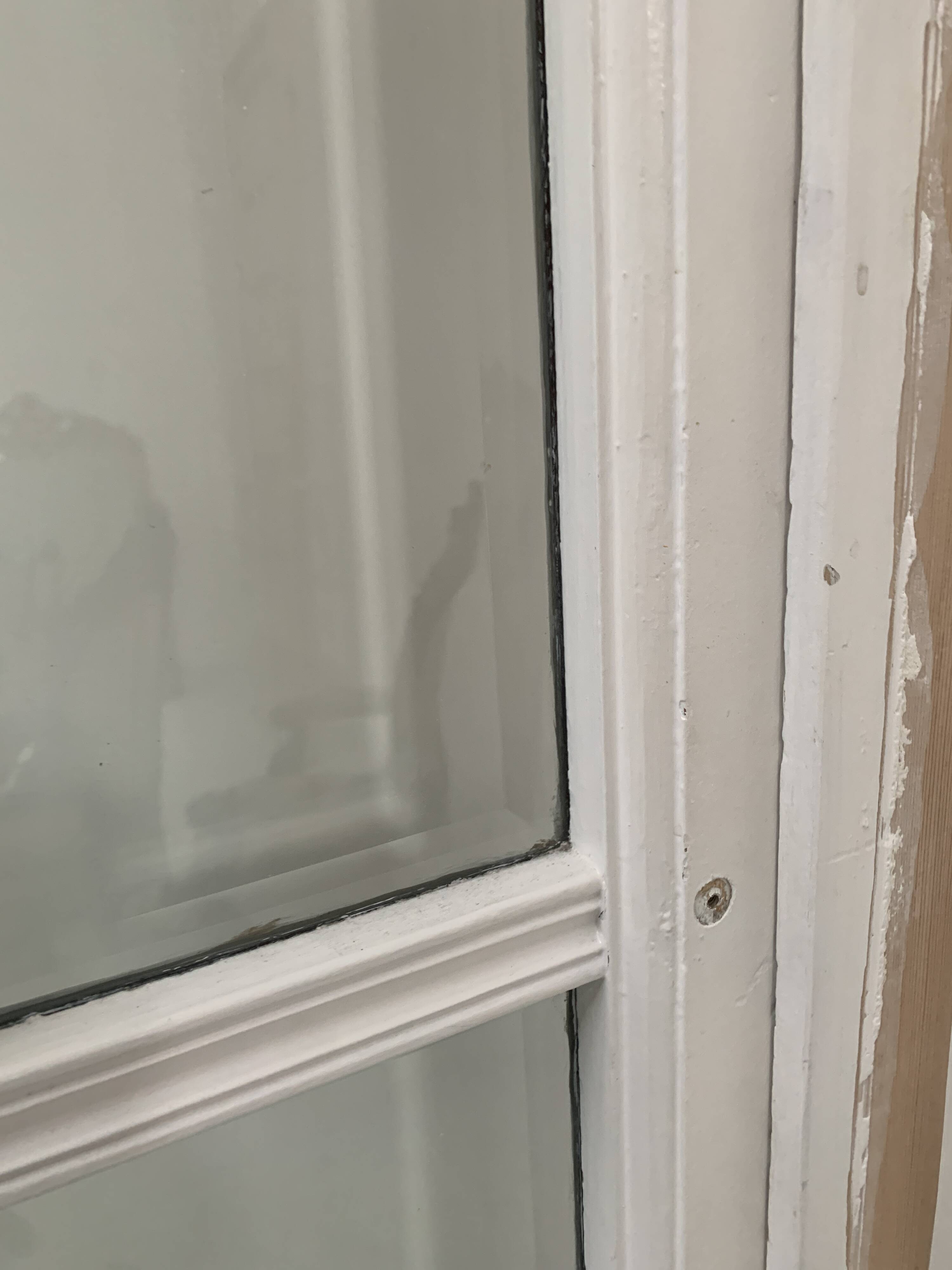 Partition doors A Small beveled tiles 20th century