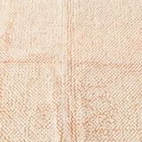 4x7 Salmon Beige Handmade Turkish Vintage Rug