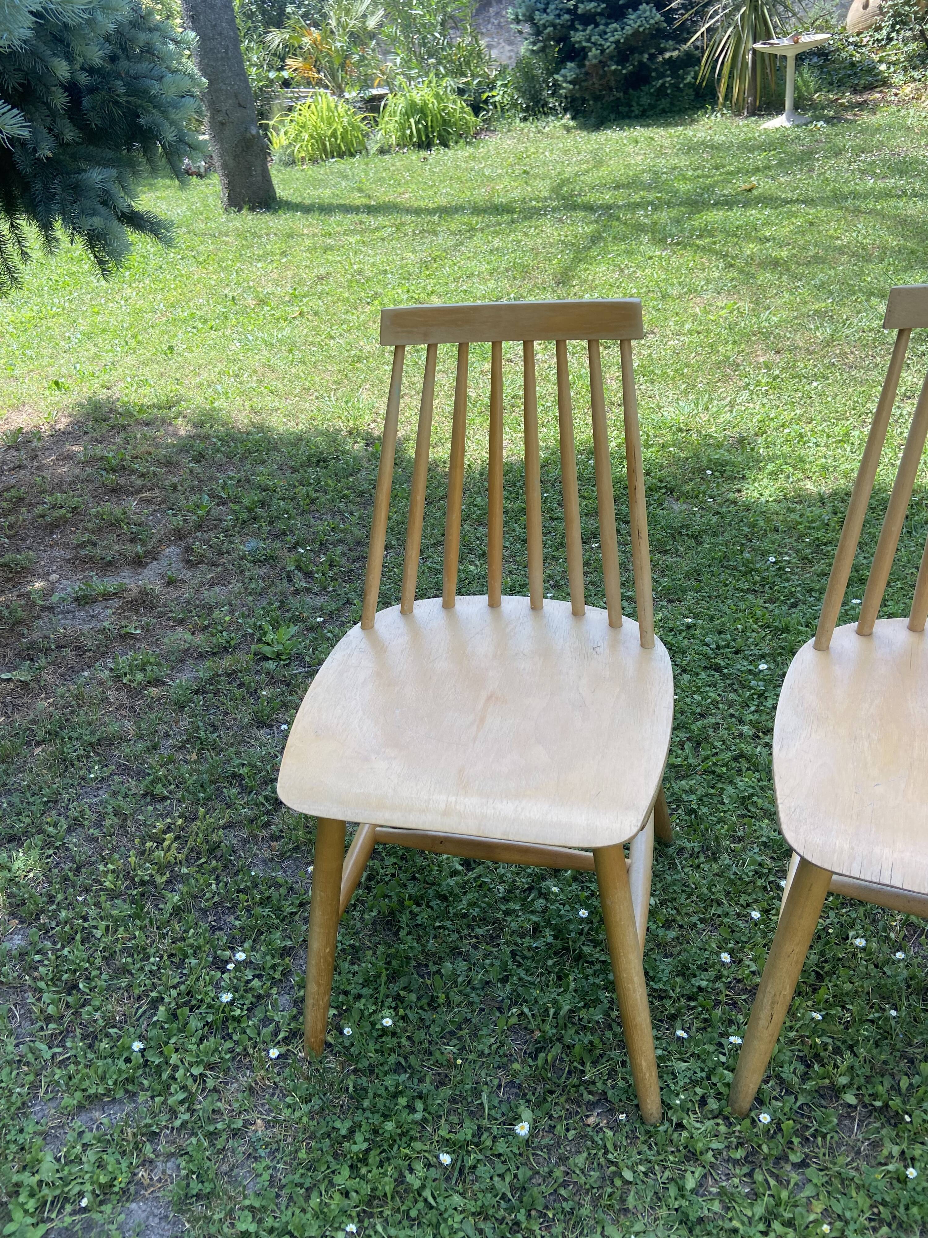 Trio of vintage Scandinavian chairs