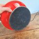 Mushroom Touch Lamp UFO Opaline Glass Red Vintage Design SPage Age