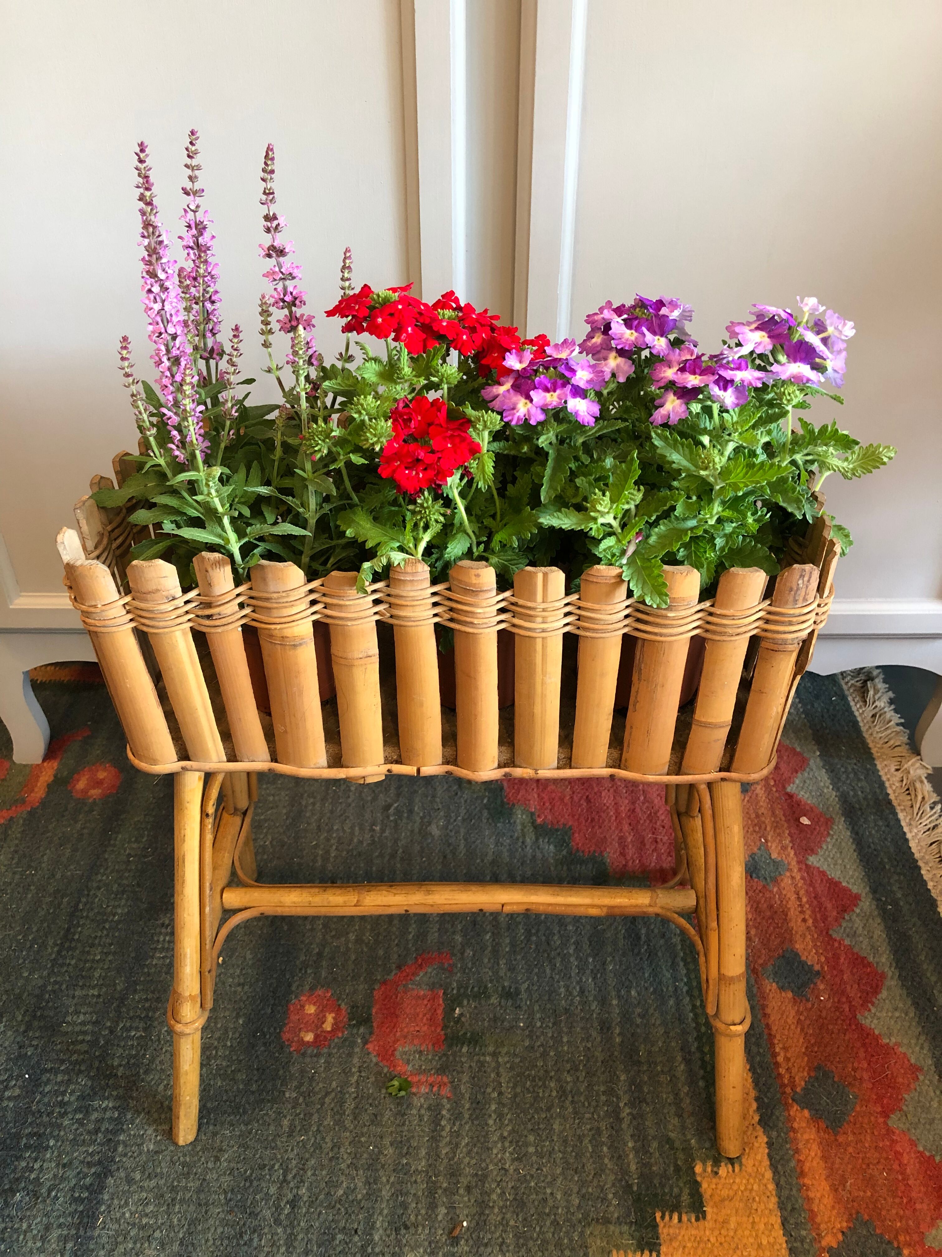 Rattan planter
