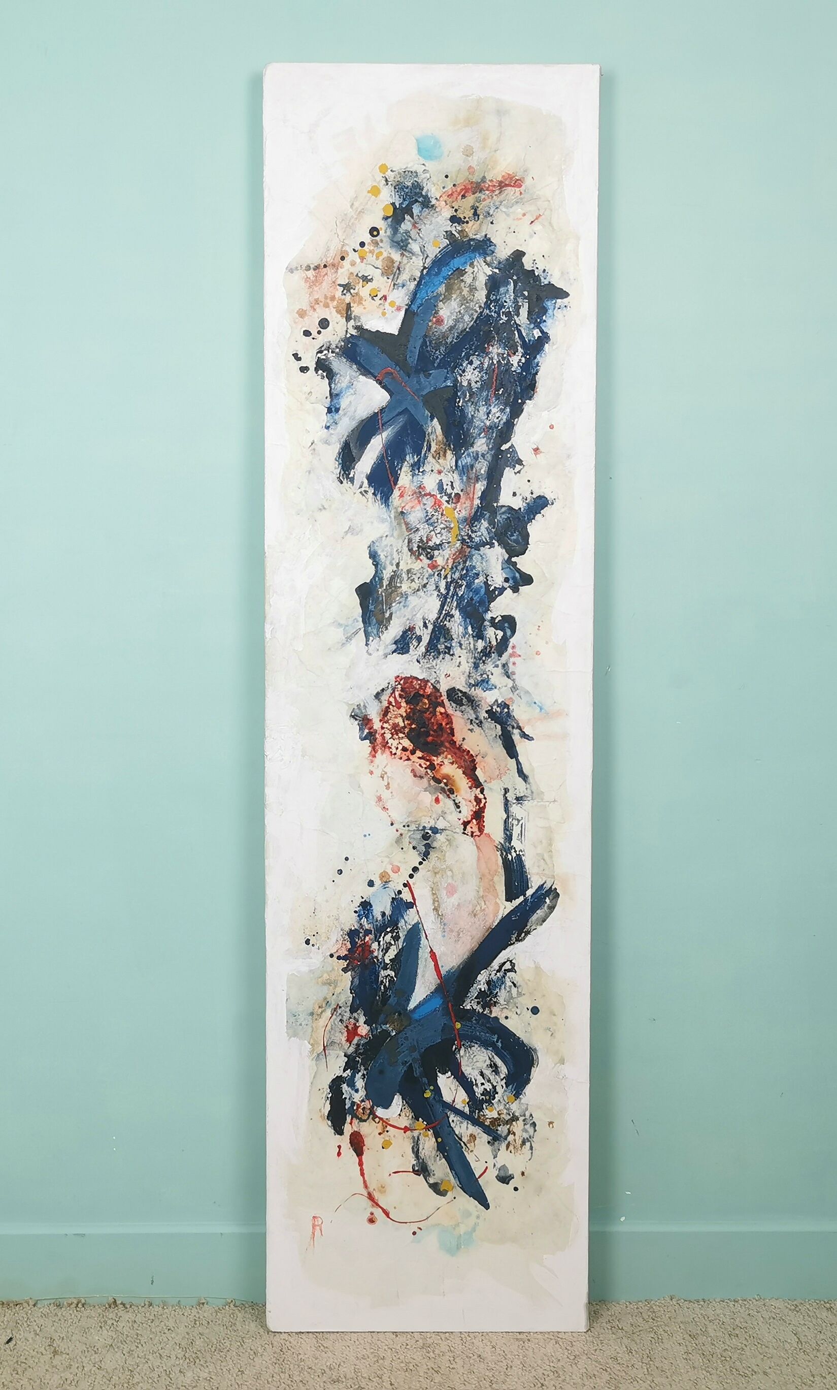 Pair of abstract paintings 60'