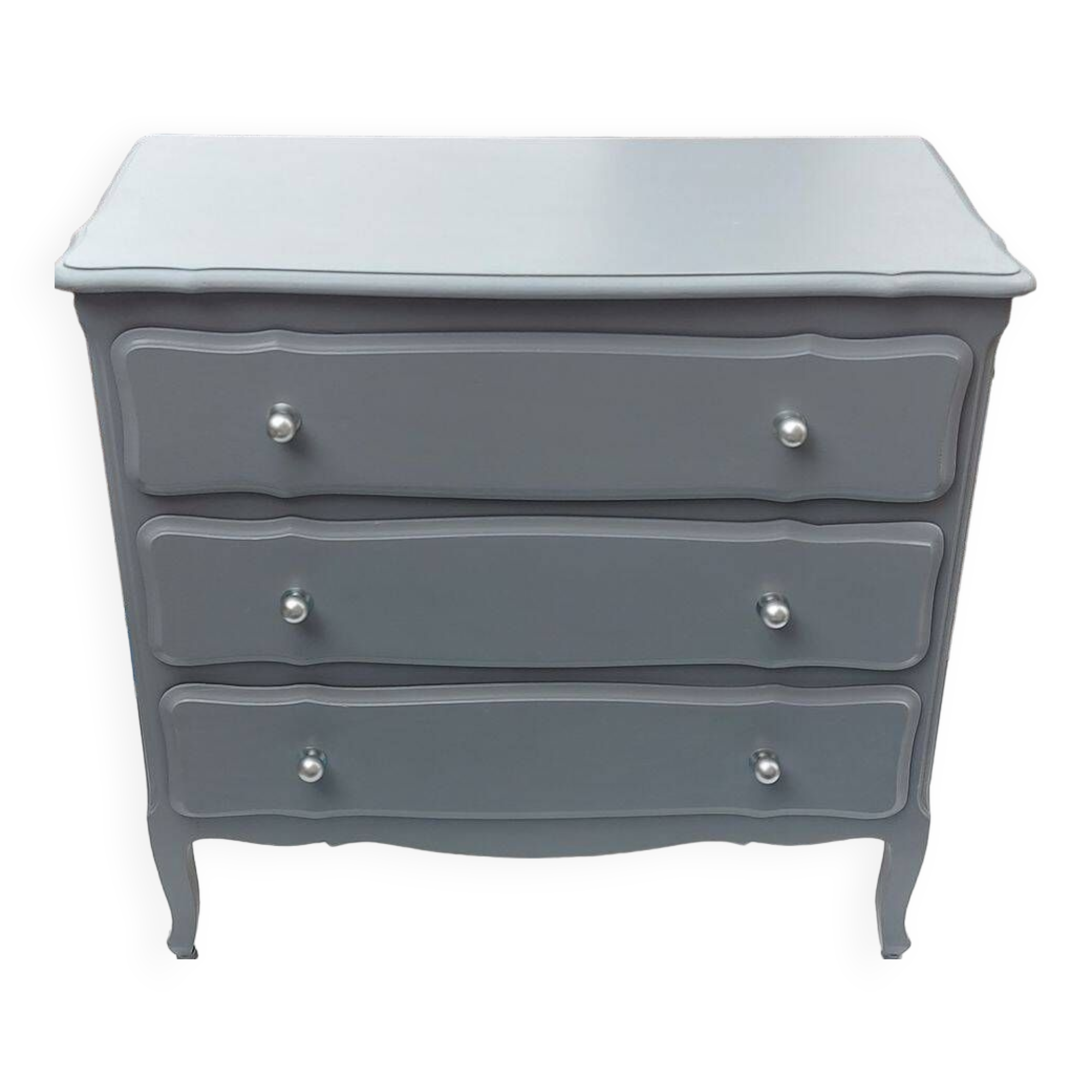 Belle commode vintage 1980 rajeunie couleur grise