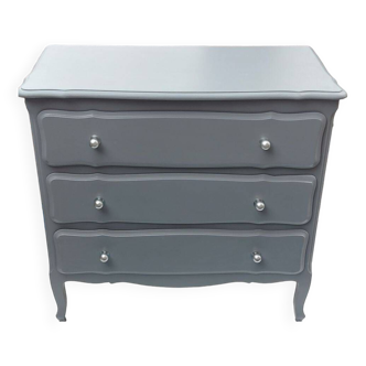 Belle commode vintage 1980 rajeunie couleur grise