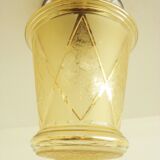 Lanterne ancienne des années 50 verre doré