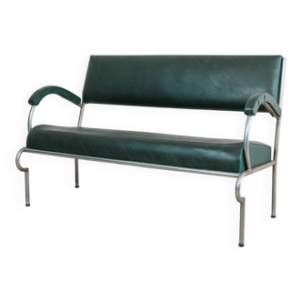 Divanetto Bauhaus Cantilever Anni ‘30 In Acciaio Tubolare Design Moder