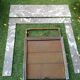 Grey marble fireplace