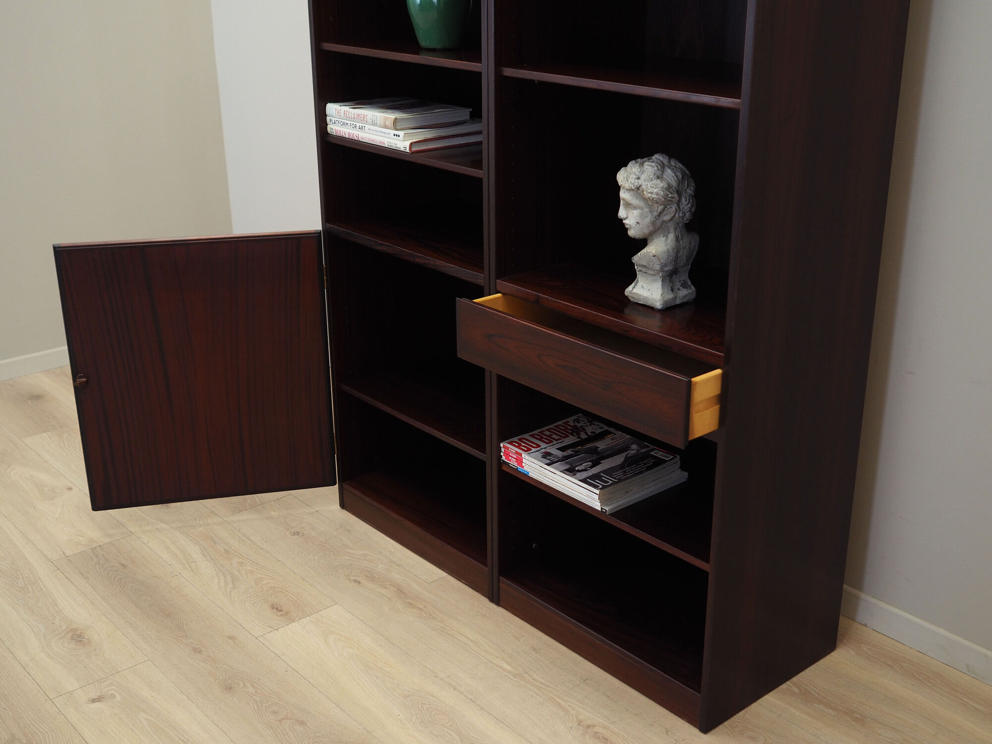 Set of rosewood bookcases, Danish design, 1970s, manufacturer: Omann Jun