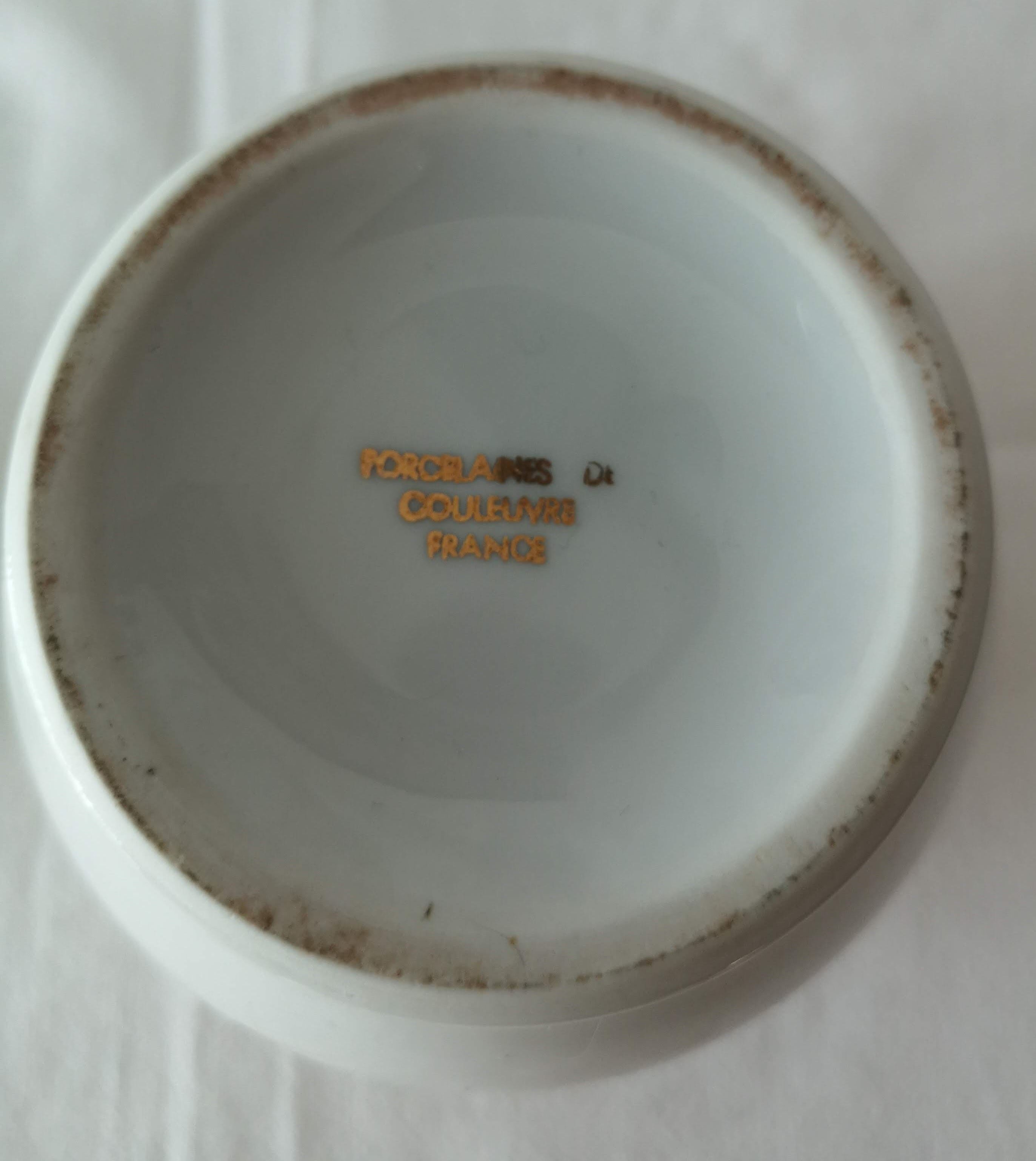 Snake porcelain sugar pot