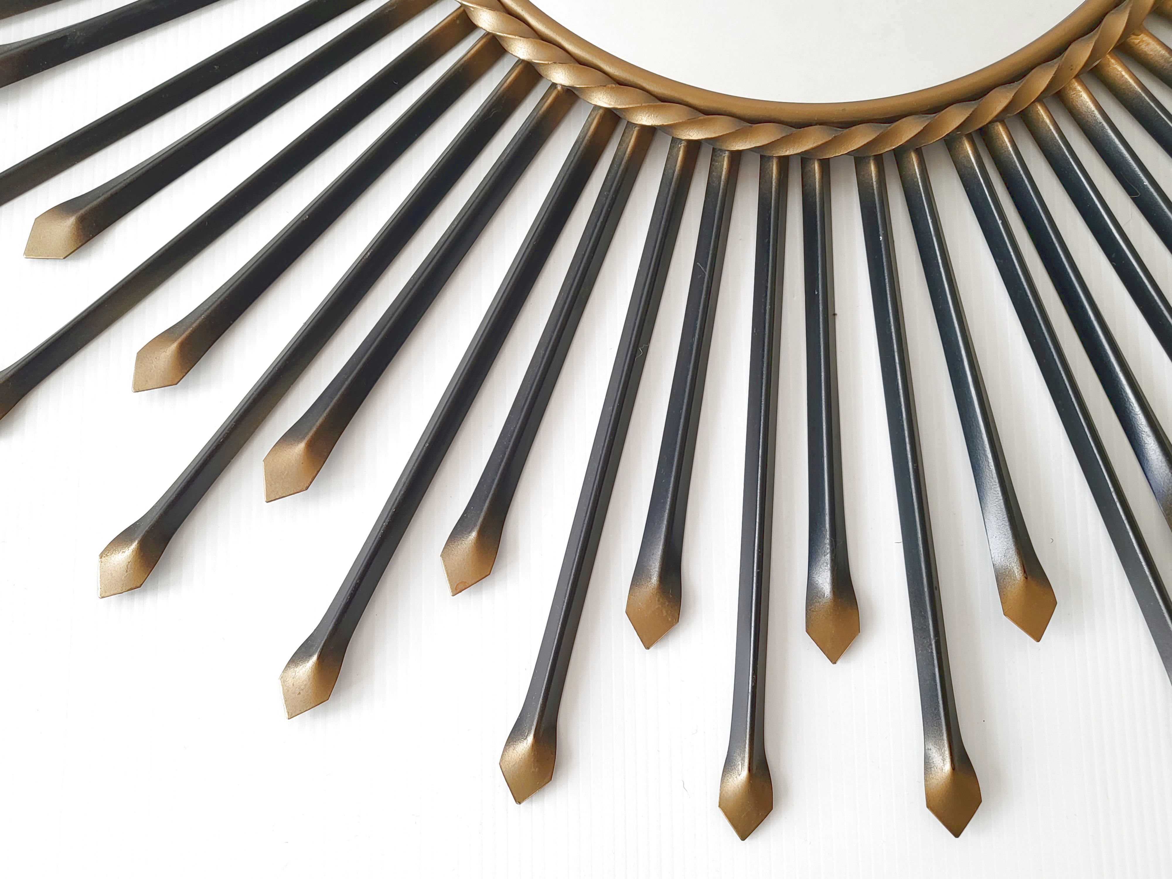 Vintage Chaty Vallauris sun mirror 1960