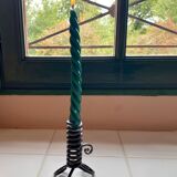 Two push candle holders with handle